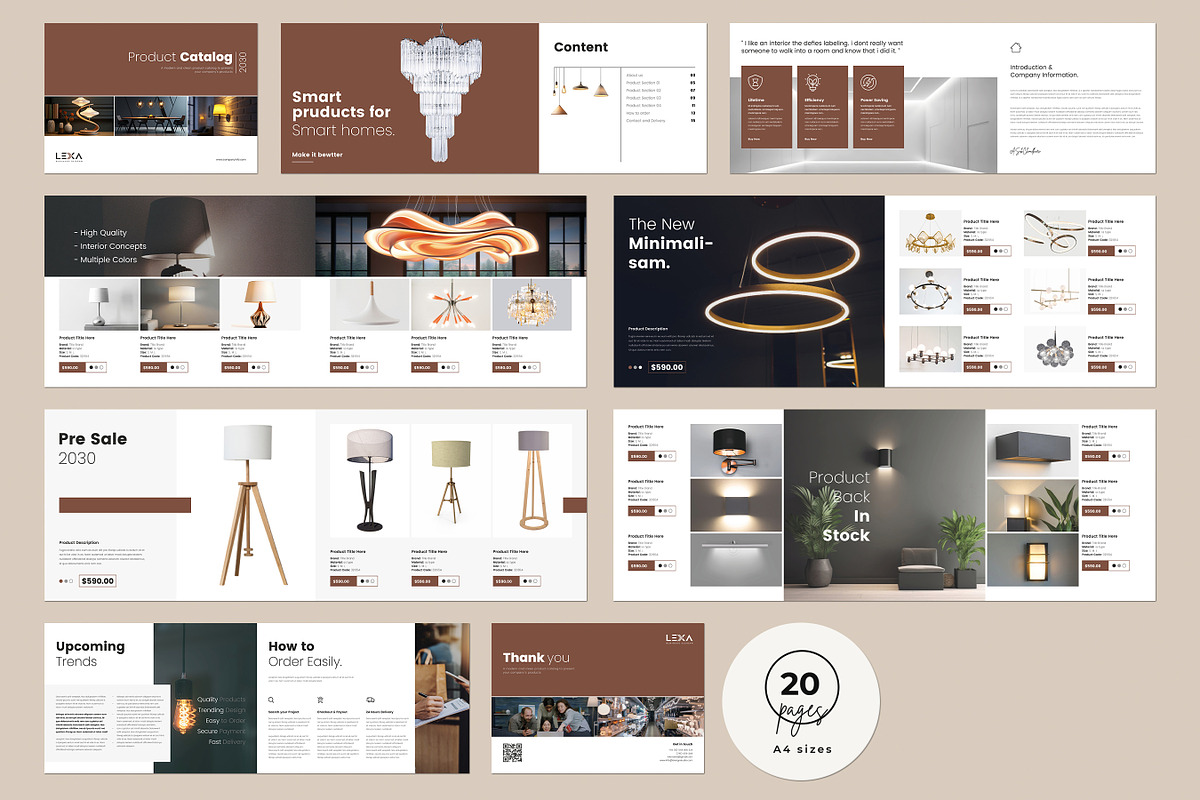 Product Catalog Template, Brochure, a Brochure Template by Niofix (Photo 9 of 9)