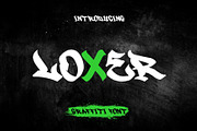 Loxer - Awesome Monoline Graffiti, a Serif Font by asfgraphics (Thumbnail 1 of 7)