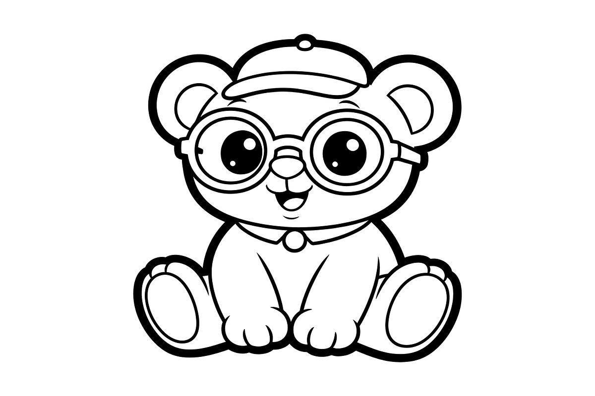 Cartoon Animals Coloring Page Set, an Animal Illustration by dx_vect (Photo 4 of 7)
