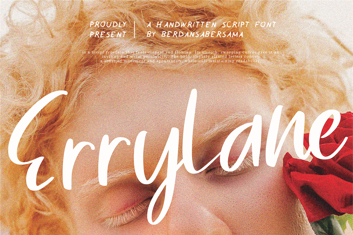Errylane Handwritten Script Font, a Script Font by Berdansabersama (Photo 1 of 8)