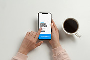 iPhone Mockup Coffee Flat Lay, an iPhone Mockup by SimplDesign (Thumbnail 2 of 2)