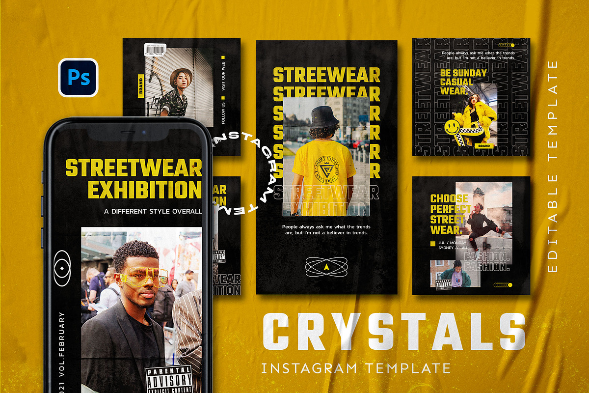 Cristals - Instagram Stories & Post, a Social Media Template by MYDesign (Photo 1 of 5)