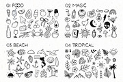Magic Summer doodles and line art, a Seasonal Illustration by harmonia_green_art (Thumbnail 2 of 7)