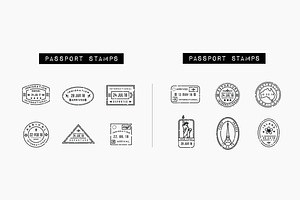 100 Travel Icons Set - Expanded