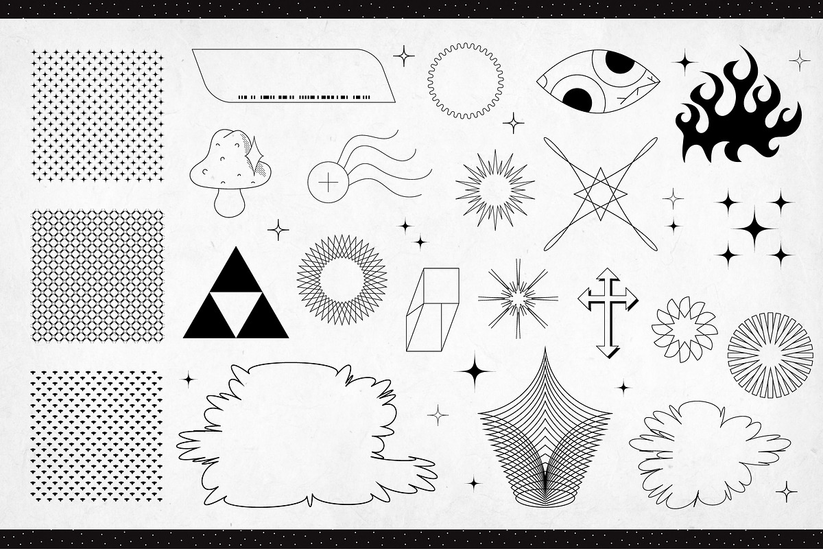 Aesthetic Metamodern Shapes Part 2, an Outline Icon by Ckybe's Corner (Photo 5 of 7)
