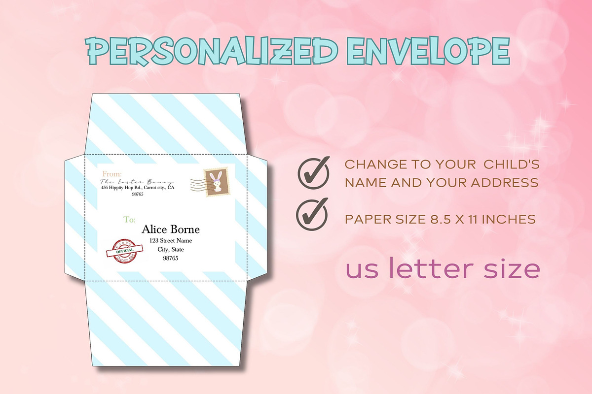 Letter from Easter Bunny #5 - Canva, a Templates & Theme by Adalin Shop (Photo 5 of 11)