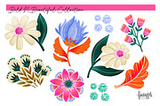 Bold Floral Clipart, a Decorative Illustration by FINEAPPLE (Thumbnail 6 of 6)