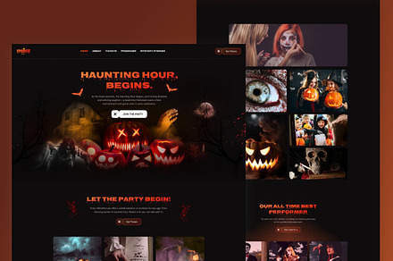 Spookie - The Ultimate Halloween, a Landing Page Template by Kaththemes.com
