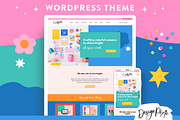 Colorful Wordpress Theme, a WordPress Template by Design Pixie (Thumbnail 1 of 8)