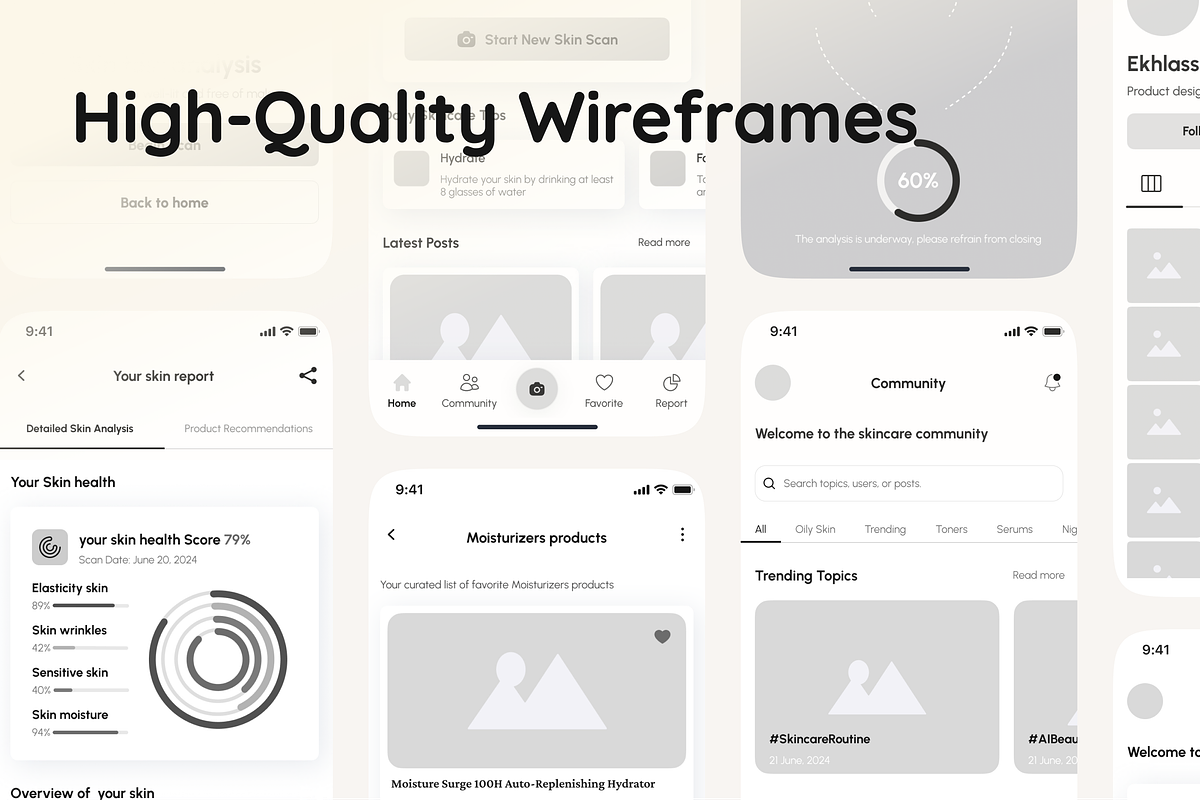 Figma UX/UI Design for AI Mobile App preview 3