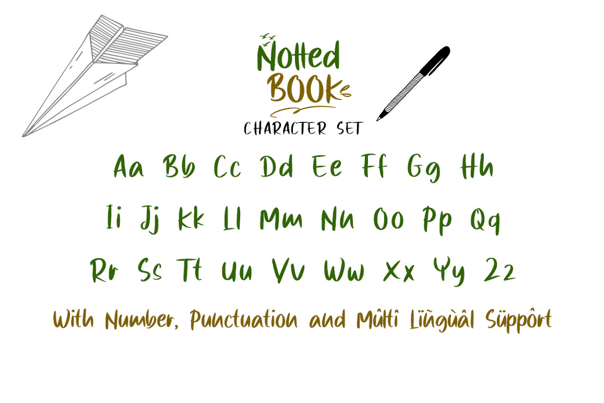 Notted Book, a Handwritten Font by Megatype (Photo 8 of 11)