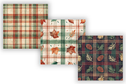 Rustic Plaid Flannel Autumn Patterns, a Pattern Graphic by FloridPrintables (Thumbnail 3 of 9)