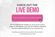 Healthcare Website for Wix, a Shopify Template by Parrot Designs (Thumbnail 3 of 4)