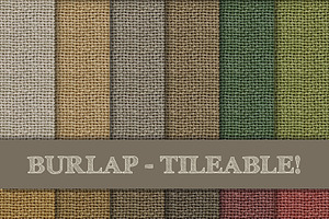 Burlap Tileable Seamless Patterns