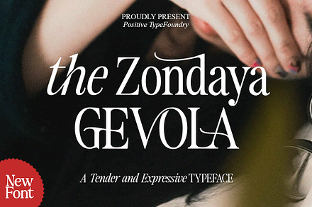 The zondaya Gevola | 30 Font, a Serif Font by Positive TypeFoundry