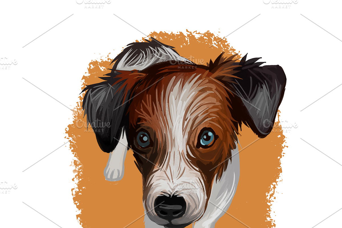 Puppies Dog Breeds Big Bundle 135Pcs, an Animal Illustration by Dneprstock (Photo 32 of 68)