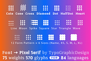FONT Pixel Serif FLEXIBLE System Typ, a Serif Font by Typo Graphic Design (Thumbnail 5 of 7)