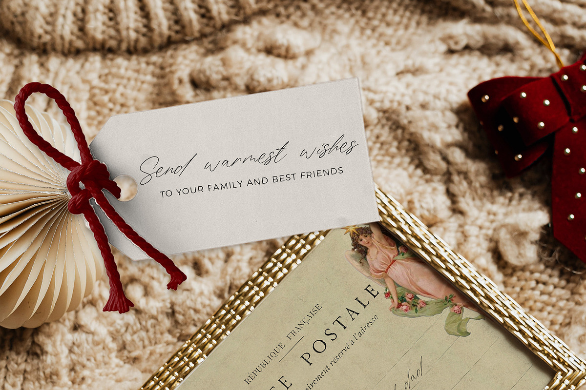 Vintage Christmas card creator, an Object Graphic by Beauty Drops (Photo 2 of 13)