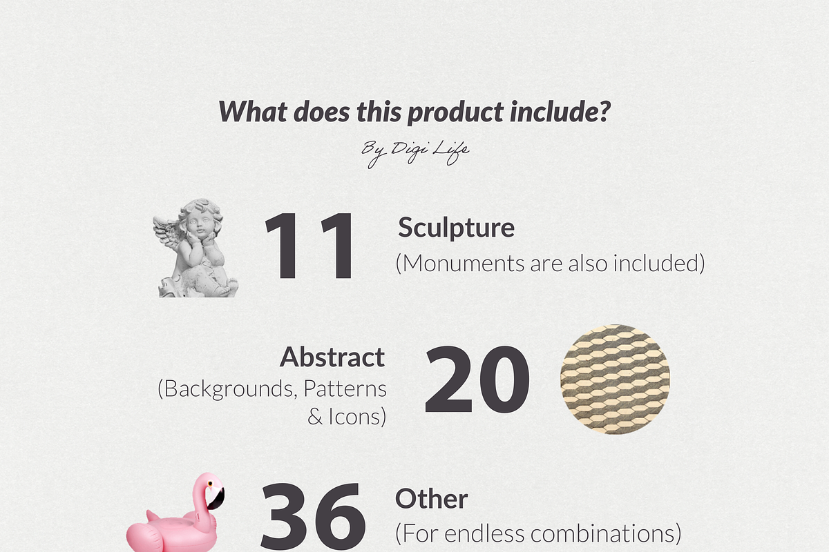 250+ Elements - Collage Creator Pack, an Object Graphic by Digi Life (Photo 4 of 32)