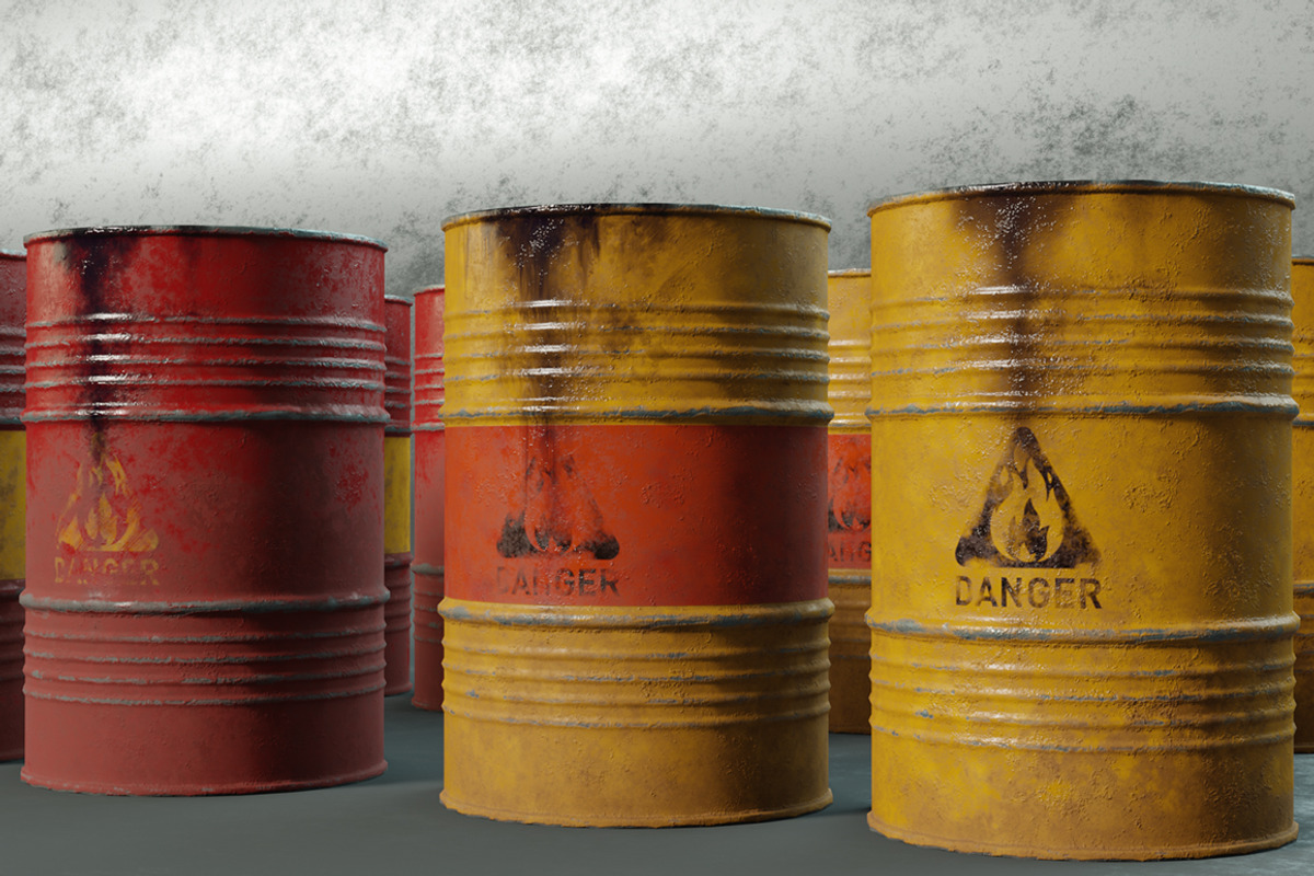 Barrel set, an Environmental 3D Model by mockupzz (Photo 4 of 6)