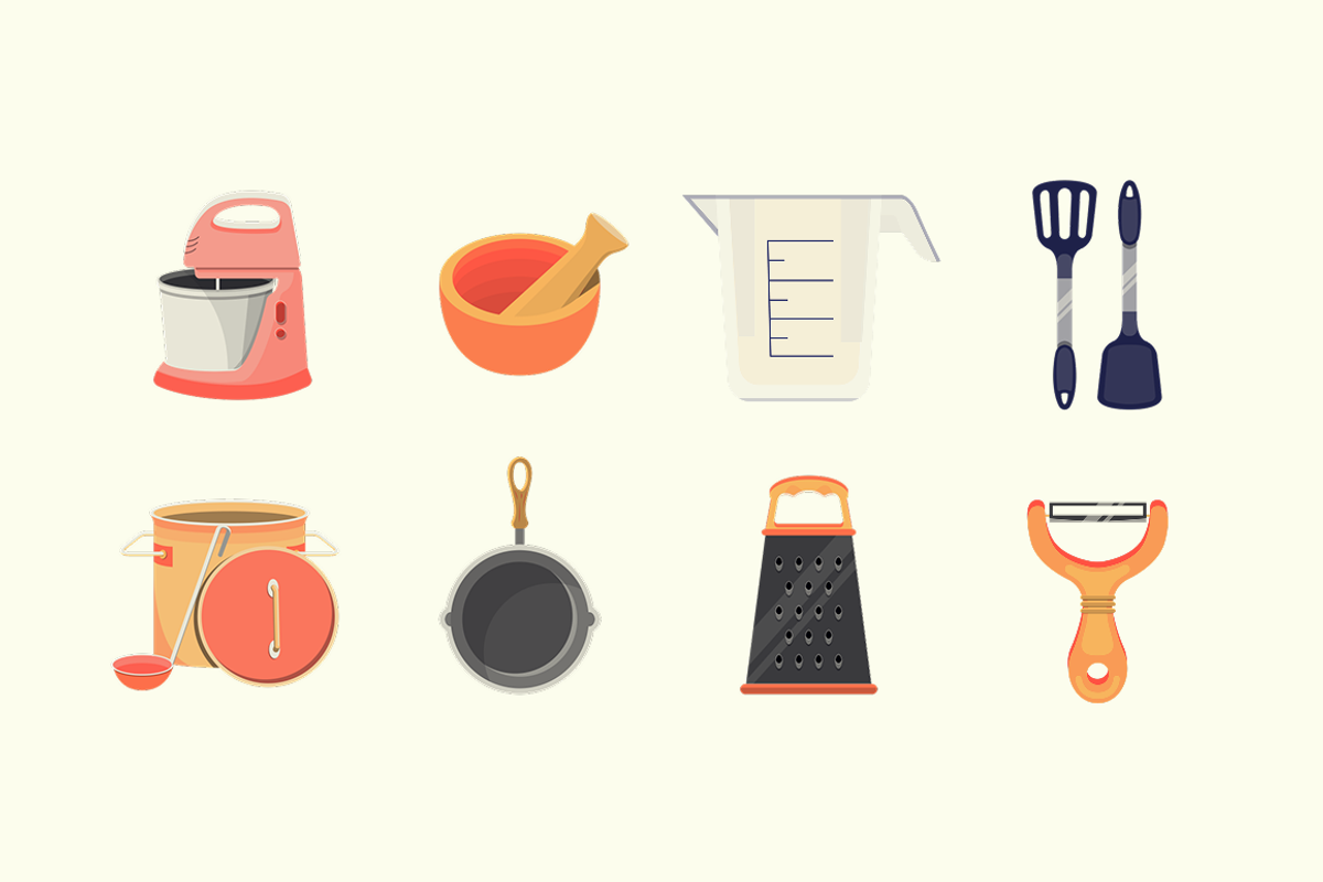 Kitchen Tools Element Collection, a Food Illustration by Loin Studio (Photo 4 of 4)