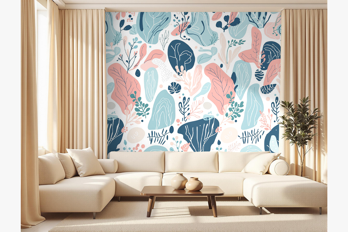 Living Room Wallpaper Mockup, an Advertising Mockup by Rami's Mockups (Photo 2 of 3)