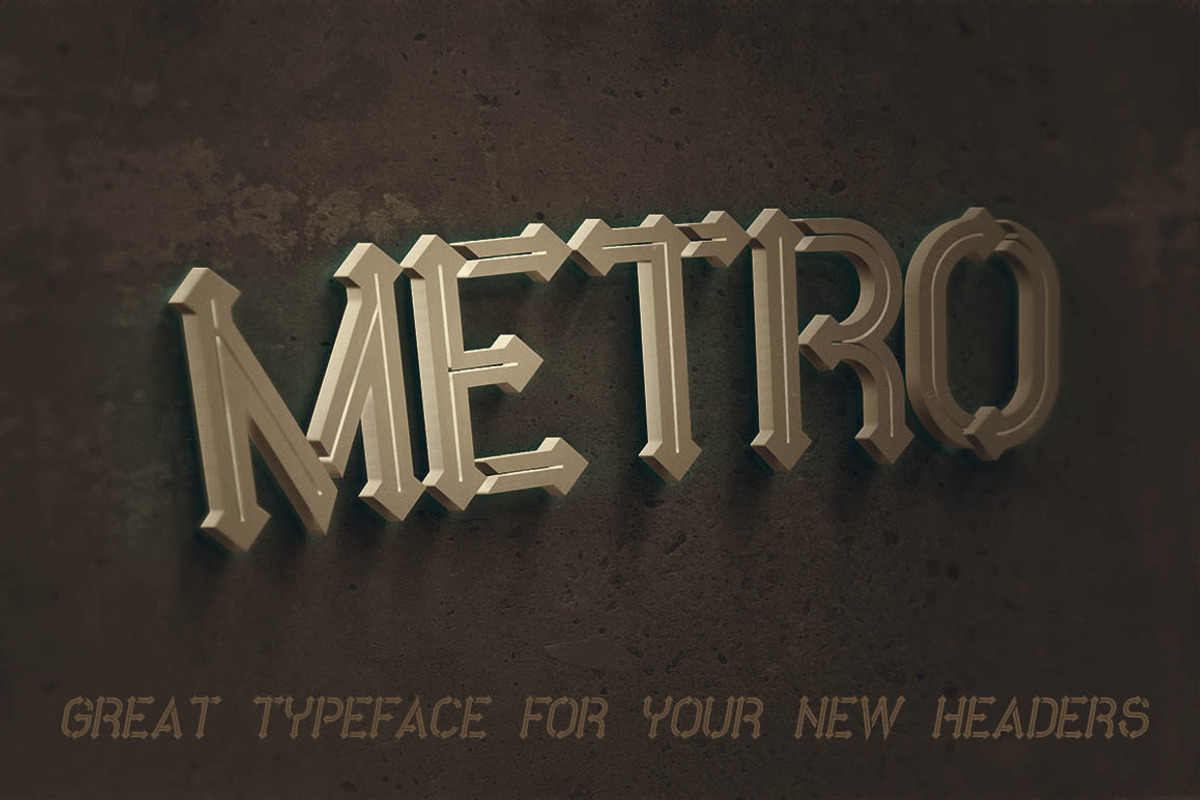 Metro - 10 Fonts Family preview 4