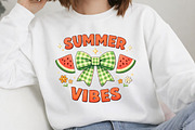 Watermelon Coquette Bow Summer Vibes, an Illustration by DreamArtGraphic (Thumbnail 2 of 4)