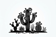 60 Desert Cactus Floral Silhouette, a Seasonal Illustration by Amazin_art (Thumbnail 6 of 35)