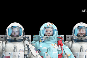 3D Mockup Space Astronaut 31