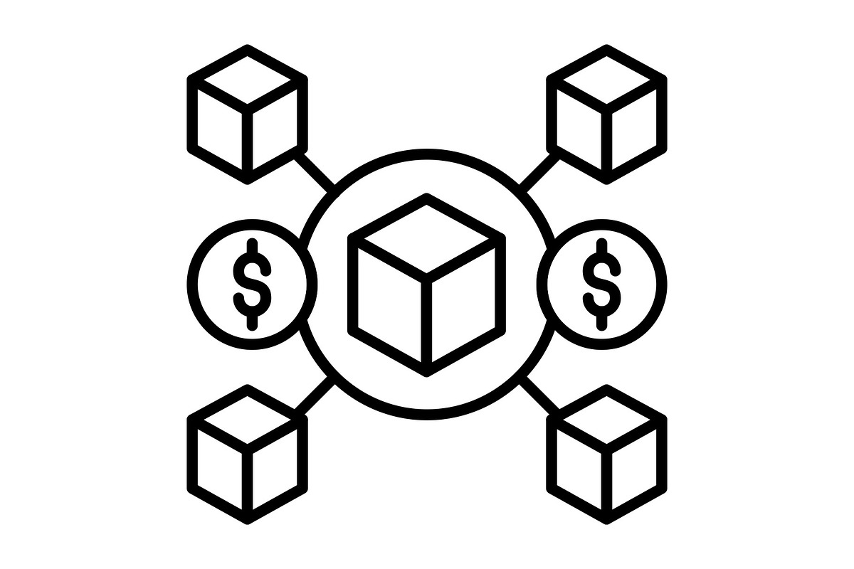 Blockchain Line Icon, an Outline Icon by Pexelpy (Photo 1 of 2)