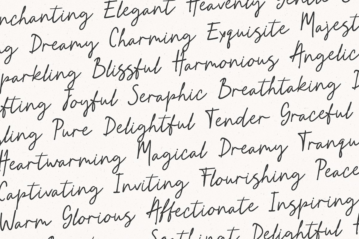 Handwritten Pencil Script Font, a Handwritten Font by Kaya Fonts (Photo 40 of 41)
