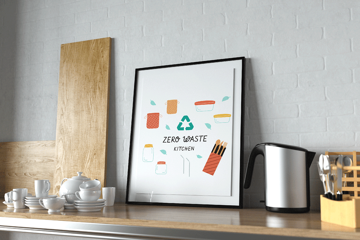 Zero Waste Ecological Illustrations, an Object Illustration by Sabina_Ava (Photo 4 of 7)