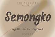 Semongko, a Handwritten Font by Wangsinawang Studio (Thumbnail 1 of 10)