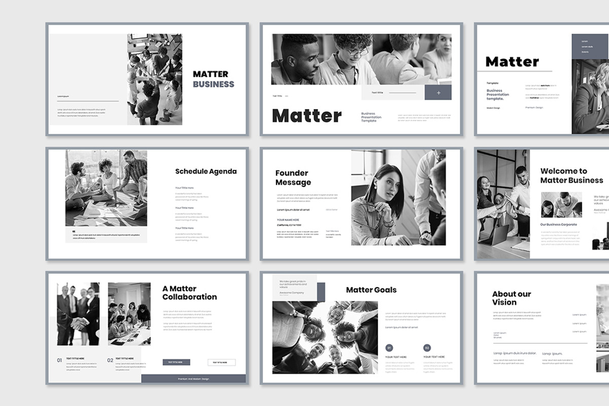 Matter Presentation Template, a Presentation Template by Analogous Temp (Photo 2 of 5)