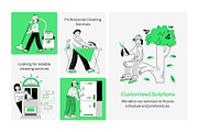 Cleaning Service Illustrations, a Person Illustration by Vectors Market (Thumbnail 3 of 7)