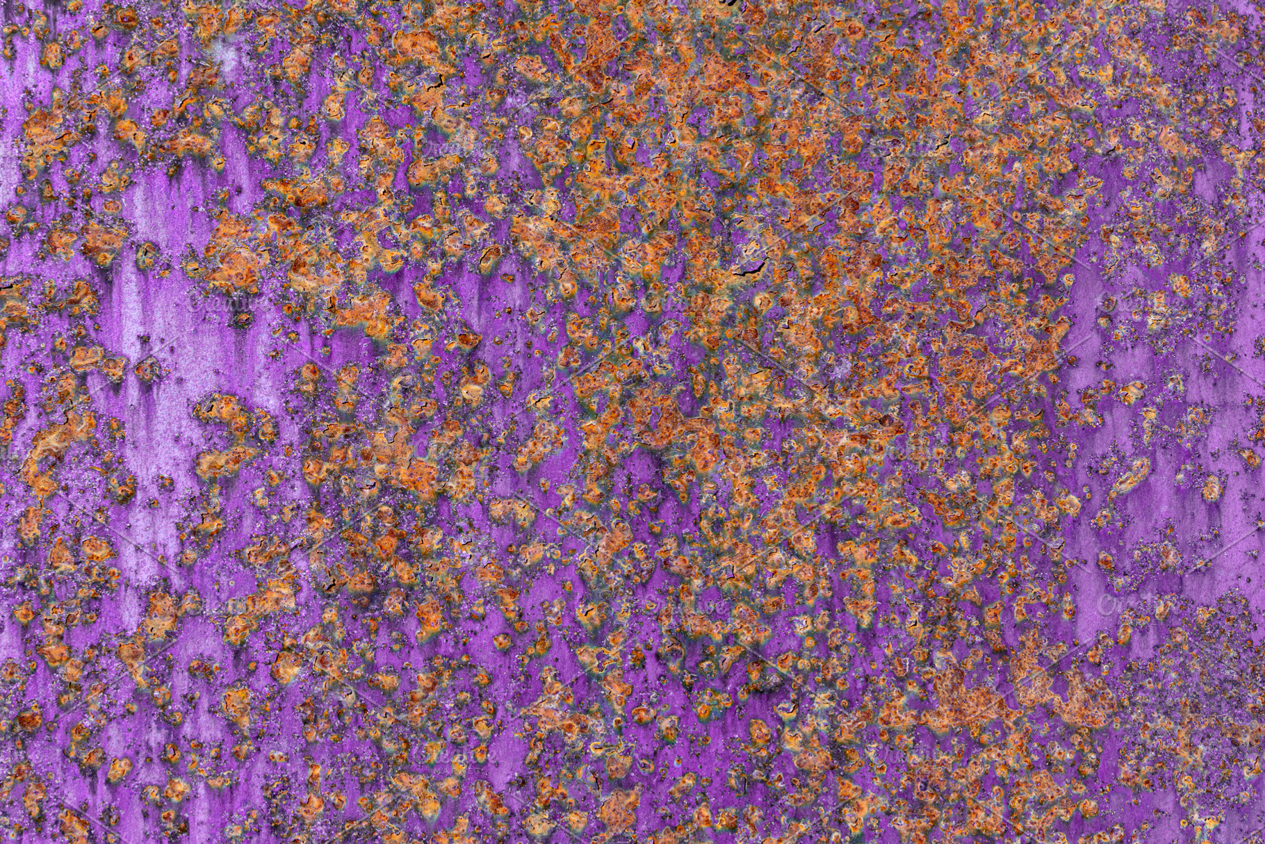 Close-up of a corroded purple-painted metal surface with heavy o, a Background Photo by Ales Munt