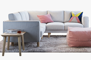 Corner sofa 3d model, a Furniture 3D Model by 3dmitruk