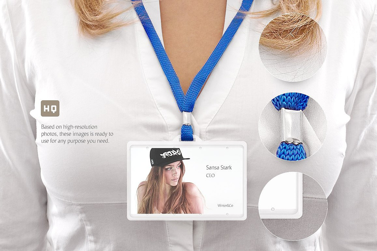 Name Badge Mockup, an Advertising Mockup by rebrandy (Photo 4 of 6)