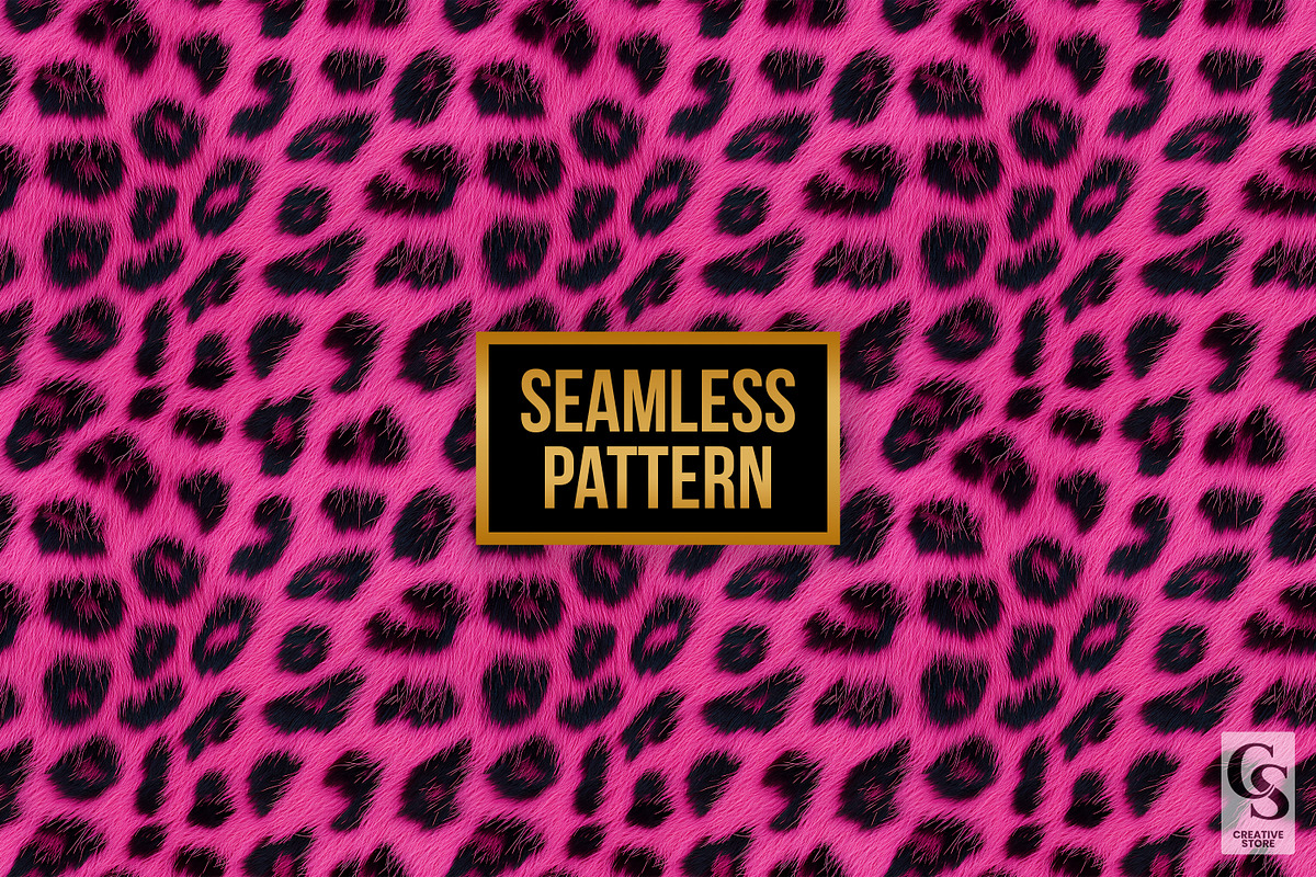 Hot Pink Leopard Fur Digital Papers, a Pattern Graphic by Creative Store (Photo 3 of 5)