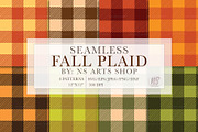 Fall Plaid Digital Papers, Plaid SVG, a Pattern Graphic by NS Arts Shop (Thumbnail 1 of 7)