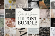 Chic and Unique Font Bundle Vol 3, a Font by Keke Studio (Thumbnail 1 of 6)