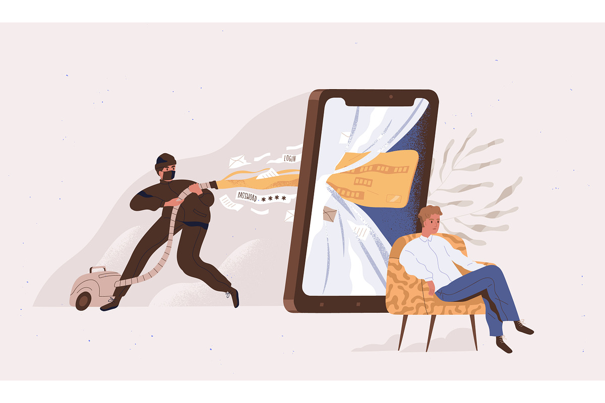 Hacker conduct phishing attack, a Person Illustration by Good Studio (Photo 1 of 3)