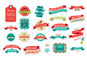Retro Christmas icons set, a Decorative Illustration by Marish (Thumbnail 3 of 3)