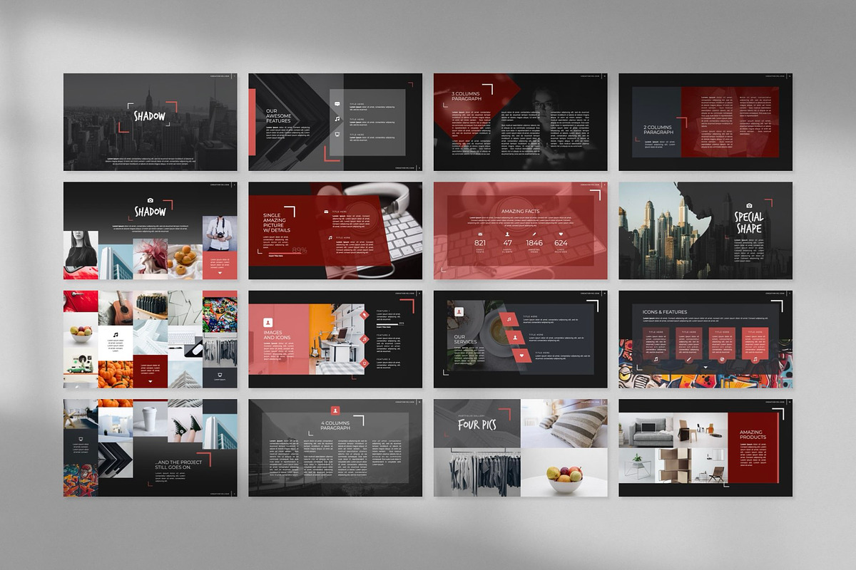 Shadow PowerPoint Template, a Presentation Template by Creathrive Design (Photo 3 of 5)