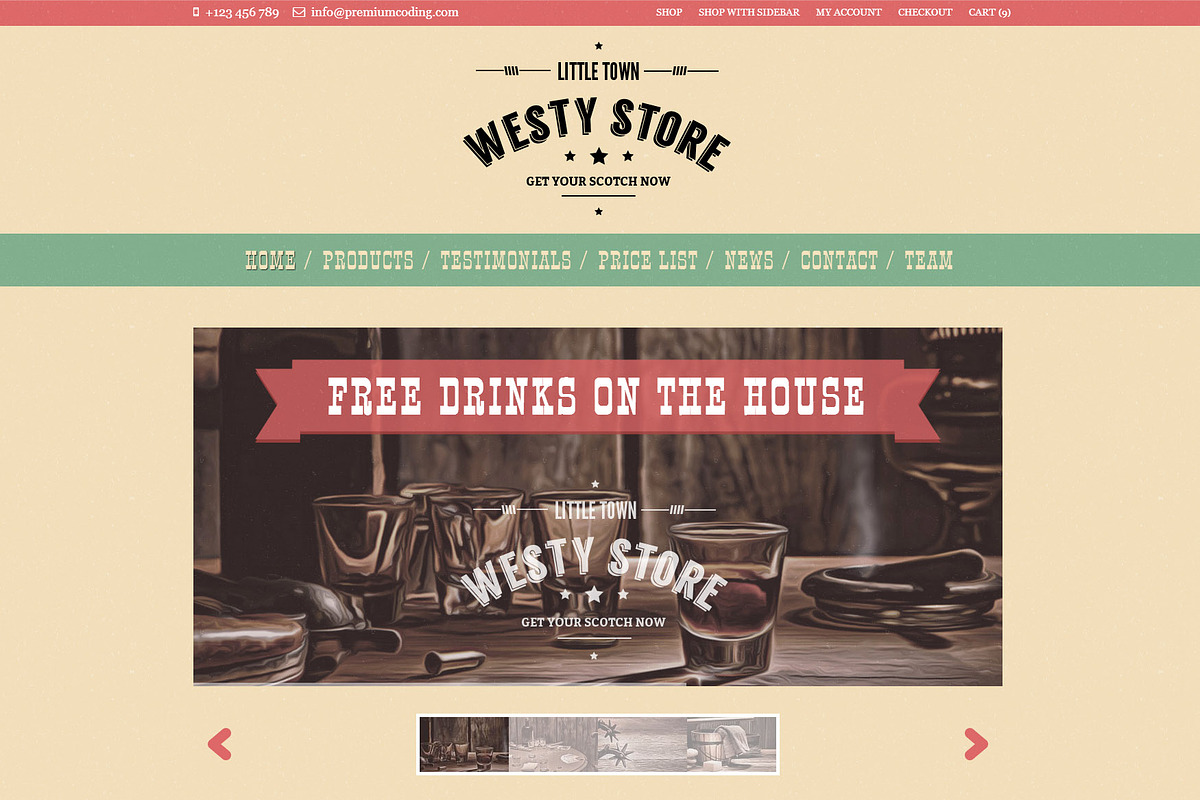 Westy - A cowboy WooCommerce Theme, a WordPress Template by PremiumCoding (Photo 1 of 2)
