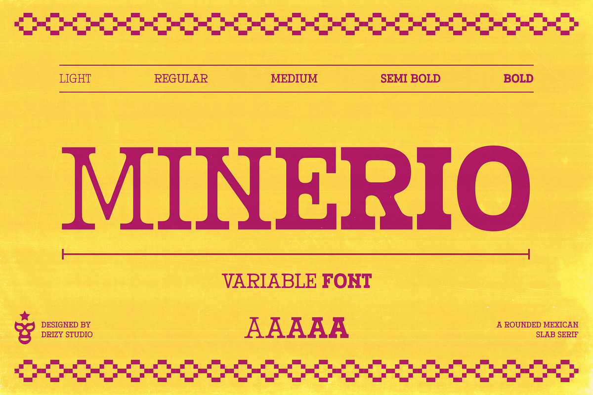 Minerio – Rounded Mexican Slab Font, a Slab Serif Font by Drizy (Photo 3 of 10)