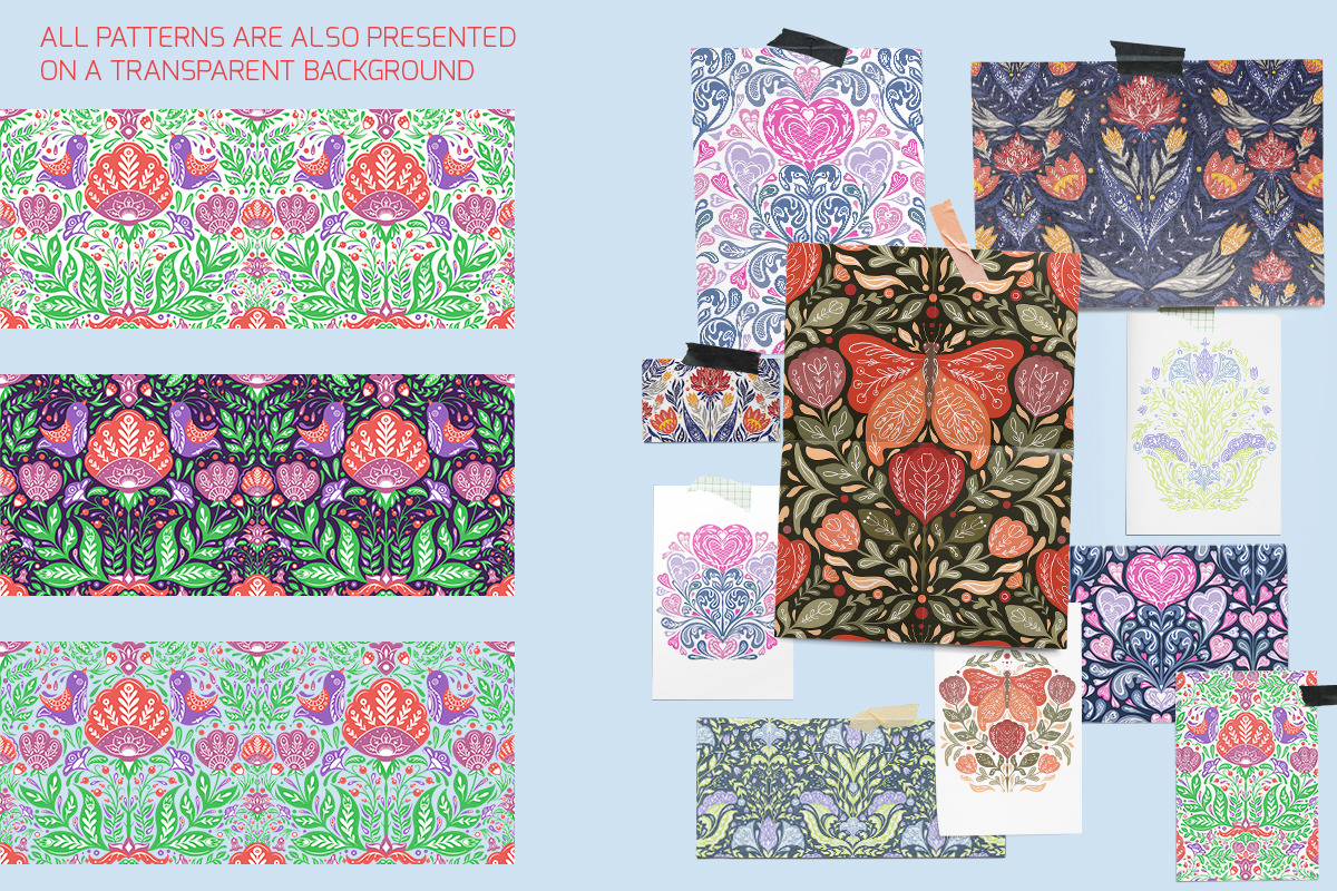 Folk art patterns set, a Graphic by Veleri (Photo 6 of 7)