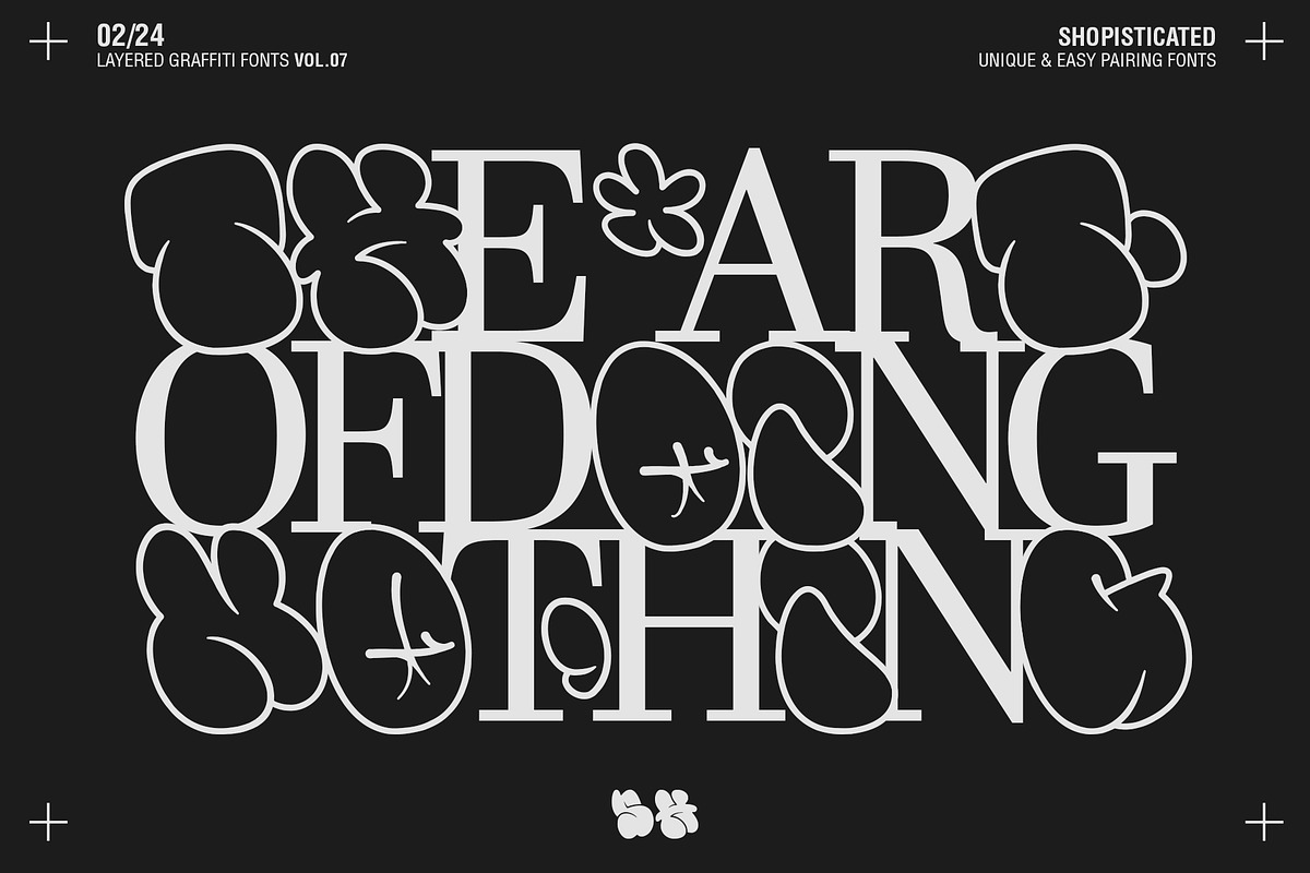 Fatsy - Layered Graffiti Fonts, a Blackletter Font by SemutHitam Creative (Photo 3 of 19)