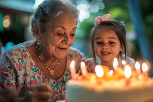 Celebrating grandma's birthday with, a Photo by Iftikhar Alam